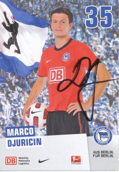 Marco Djuricin   2010/2011  Hertha BSC Berlin  Fußball Autogrammkarte original signiert 