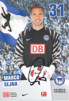 Marco Sejna   2010/2011  Hertha BSC Berlin  Fußball Autogrammkarte original signiert 
