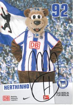 Herthinho   2010/2011  Hertha BSC Berlin  Fußball Autogrammkarte original signiert 