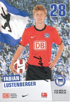 Fabian Lustenberger   2010/2011  Hertha BSC Berlin  Fußball Autogrammkarte original signiert 