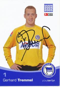 Gerhard Tremmel  2004/2005  Hertha BSC Berlin  Fußball Autogrammkarte original signiert 