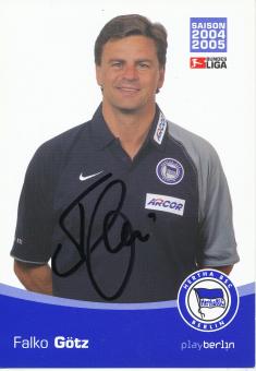 Falko Götz  2004/2005  Hertha BSC Berlin  Fußball Autogrammkarte original signiert 