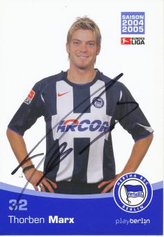 Thorben Marx  2004/2005  Hertha BSC Berlin  Fußball Autogrammkarte original signiert 