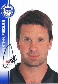 Christian Fiedler  2007/2008  Hertha BSC Berlin  Fußball Autogrammkarte original signiert 