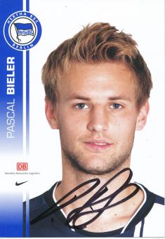 Pascal Bieler  2007/2008  Hertha BSC Berlin  Fußball Autogrammkarte original signiert 