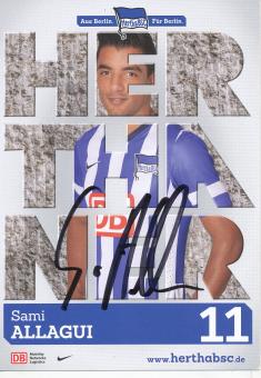 Sami Allagui  2013/2014  Hertha BSC Berlin  Fußball Autogrammkarte original signiert 