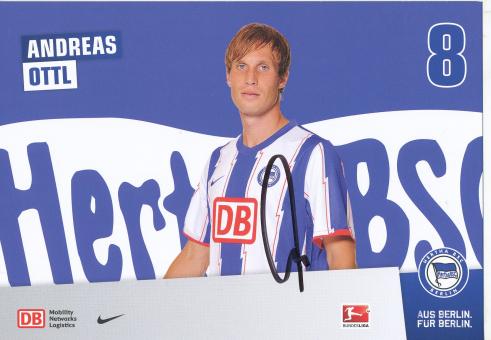 Andreas Ottl  2011/2012  Hertha BSC Berlin  Fußball Autogrammkarte original signiert 