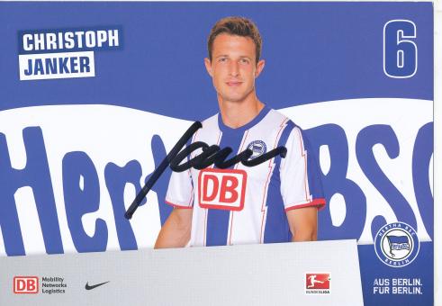 Christoph Janker  2011/2012  Hertha BSC Berlin  Fußball Autogrammkarte original signiert 