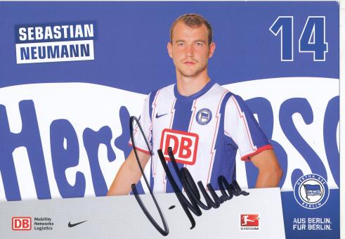 Sebastian Neumann  2011/2012  Hertha BSC Berlin  Fußball Autogrammkarte original signiert 
