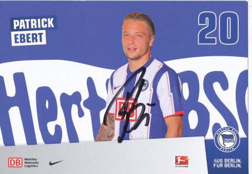 Patrick Ebert  2011/2012  Hertha BSC Berlin  Fußball Autogrammkarte original signiert 