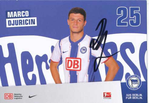 Marco Djuricin  2011/2012  Hertha BSC Berlin  Fußball Autogrammkarte original signiert 