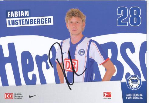 Fabian Lustenberger  2011/2012  Hertha BSC Berlin  Fußball Autogrammkarte original signiert 