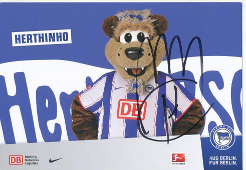 Herthinho  2011/2012  Hertha BSC Berlin  Fußball Autogrammkarte original signiert 