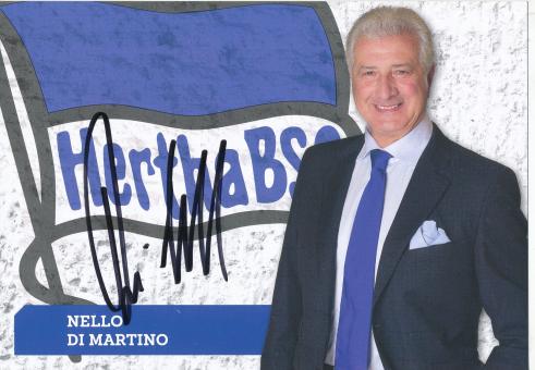 Nello Di Martino  2014/2015  Hertha BSC Berlin  Fußball Autogrammkarte original signiert 
