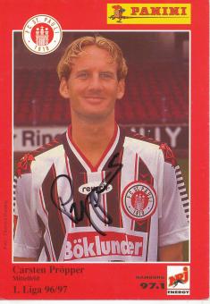 Carsten Pröpper   1996/1997  FC St.Pauli  Fußball Autogrammkarte original signiert 