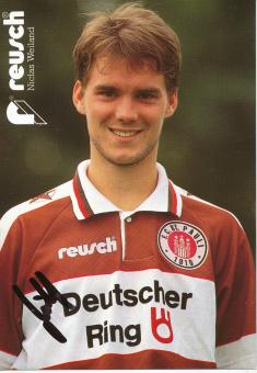 Niclas Weiland  1994/1995  FC St.Pauli  Fußball Autogrammkarte original signiert 