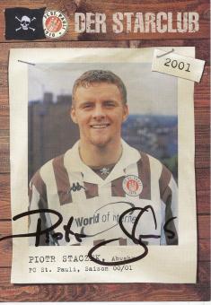 Piotr Staczek  2000/2001  FC St.Pauli  Fußball Autogrammkarte original signiert 