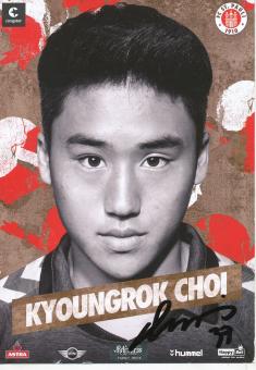 Kyoungrok Choi  2014/2015  FC St.Pauli  Fußball Autogrammkarte original signiert 