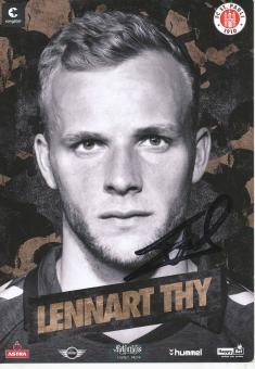 Lennart Thy  2014/2015  FC St.Pauli  Fußball Autogrammkarte original signiert 