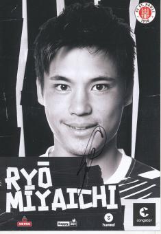 Ryo Miyaichi   2015/2016  FC St.Pauli  Fußball Autogrammkarte original signiert 