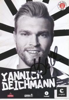 Yannick Deichmann   2015/2016  FC St.Pauli  Fußball Autogrammkarte original signiert 