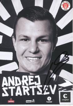 Andrej Startsev   2015/2016  FC St.Pauli  Fußball Autogrammkarte original signiert 