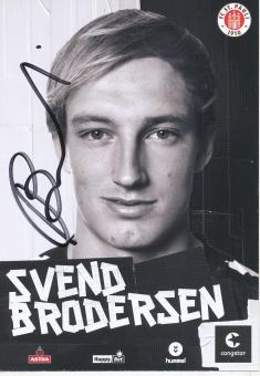 Svend Brodersen   2015/2016  FC St.Pauli  Fußball Autogrammkarte original signiert 