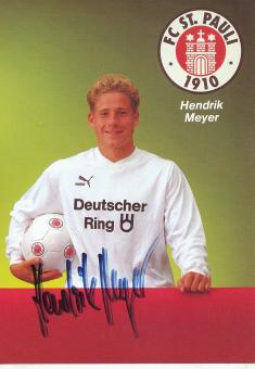 Hendrik Meyer  1989/1990  FC St.Pauli  Fußball Autogrammkarte original signiert 