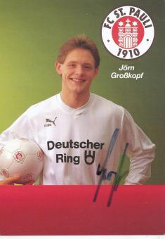 Jörn Großkopf  1989/1990  FC St.Pauli  Fußball Autogrammkarte original signiert 