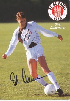 Dirk Dammann  1990/1991  FC St.Pauli  Fußball Autogrammkarte original signiert 