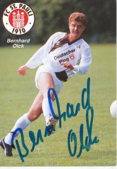 Bernhard Olck  1990/1991  FC St.Pauli  Fußball Autogrammkarte original signiert 