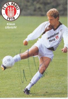 Klaus Ulbricht  1990/1991  FC St.Pauli  Fußball Autogrammkarte original signiert 