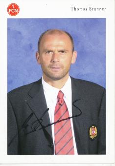 Thomas Brunner  2001/2002  FC Nürnberg  Fußball Autogrammkarte original signiert 