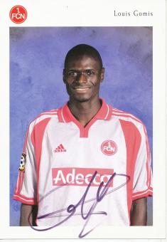 Louis Gomis  2001/2002  FC Nürnberg  Fußball Autogrammkarte original signiert 
