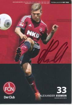 Alexander Esswein  2013/2014  FC Nürnberg  Fußball Autogrammkarte original signiert 