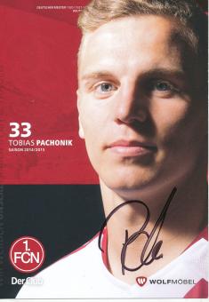 Tobias Pachonik  2014/2015  FC Nürnberg  Fußball Autogrammkarte original signiert 