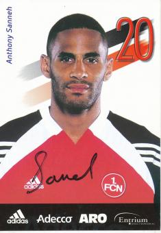 Anthony Sanneh  2001/2002  FC Nürnberg  Fußball Autogrammkarte original signiert 