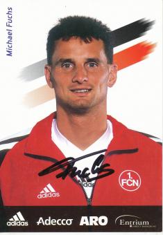 Michael Fuchs  2001/2002  FC Nürnberg  Fußball Autogrammkarte original signiert 