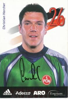 Christian Horcher  2001/2002  FC Nürnberg  Fußball Autogrammkarte original signiert 