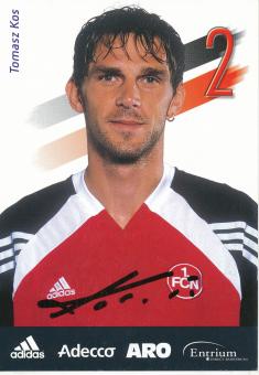 Tomasz Kos  2001/2002  FC Nürnberg  Fußball Autogrammkarte original signiert 