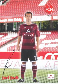 Juri Judt  2011/2012  FC Nürnberg  Fußball Autogrammkarte original signiert 