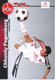 Chhunly Pagenburg  2008/2009  FC Nürnberg  Fußball Autogrammkarte original signiert 