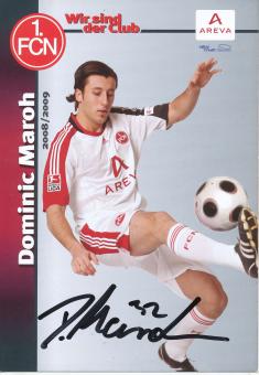 Dominic Maroh  2008/2009  FC Nürnberg  Fußball Autogrammkarte original signiert 