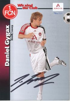 Daniel Gygax  2008/2009  FC Nürnberg  Fußball Autogrammkarte original signiert 