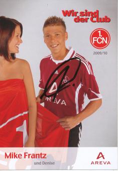 Maik Frantz   2009/2010  FC Nürnberg  Fußball Autogrammkarte original signiert 