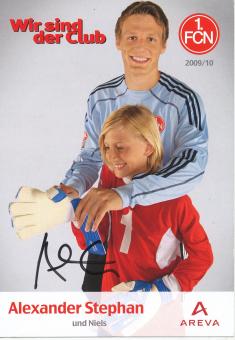 Alexander Stephan   2009/2010  FC Nürnberg  Fußball Autogrammkarte original signiert 