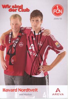 Havard Nordtveit   2009/2010  FC Nürnberg  Fußball Autogrammkarte original signiert 