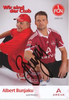 Albert Bunjaku   2009/2010  FC Nürnberg  Fußball Autogrammkarte original signiert 