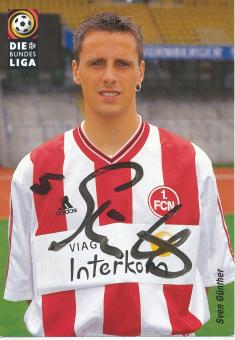 Sven Günther  1998/1999  FC Nürnberg  Fußball Autogrammkarte original signiert 