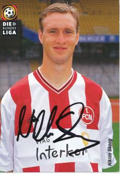 Niklas Skoog  1998/1999  FC Nürnberg  Fußball Autogrammkarte original signiert 